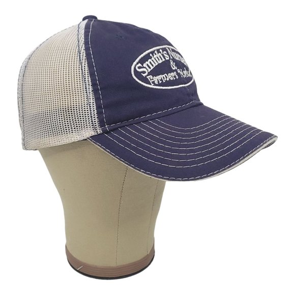 Smiths Nursery Farmers Market Mesh Snapback Cap Trucker Baseball Hat Outdoor Cap - Picture 2 of 12